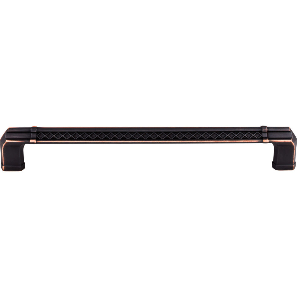 Top Knobs TK208UM: 12" cc Tower Bridge Flat Bar Appliance Pull - Umbrio