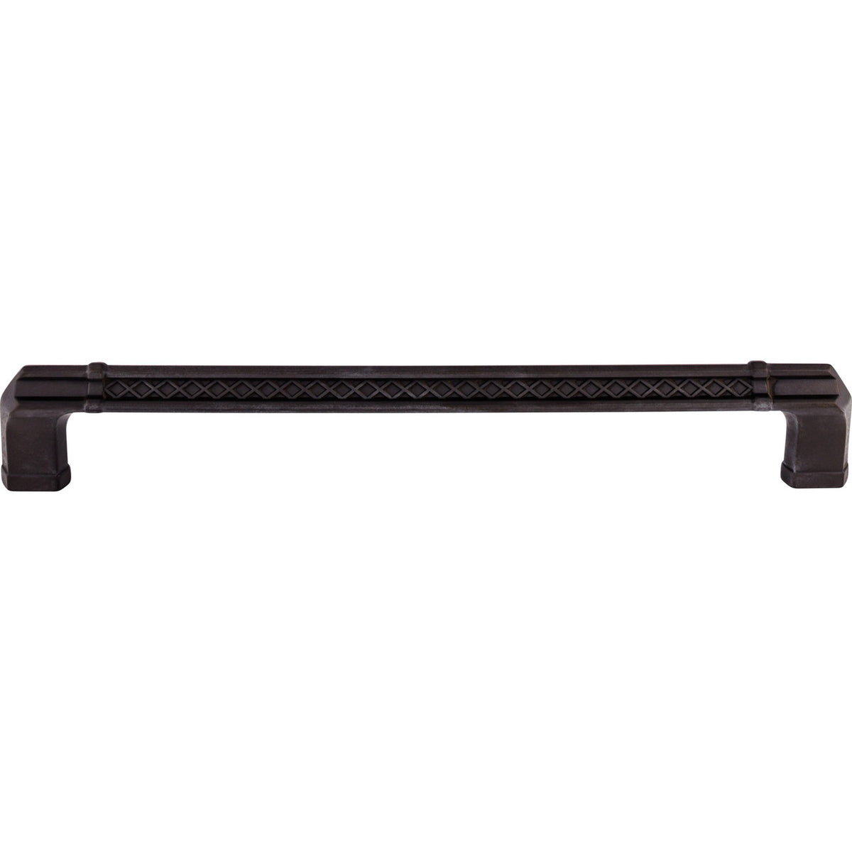 Top Knobs TK209SAB: 18" cc Tower Bridge Flat Bar Appliance Pull - Sable