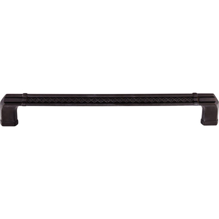 Top Knobs TK209SAB: 18" cc Tower Bridge Flat Bar Appliance Pull - Sable
