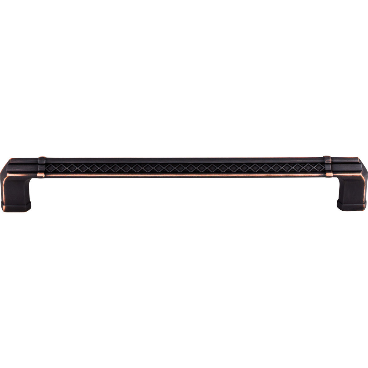 Top Knobs TK209UM: 18" cc Tower Bridge Flat Bar Appliance Pull - Umbrio