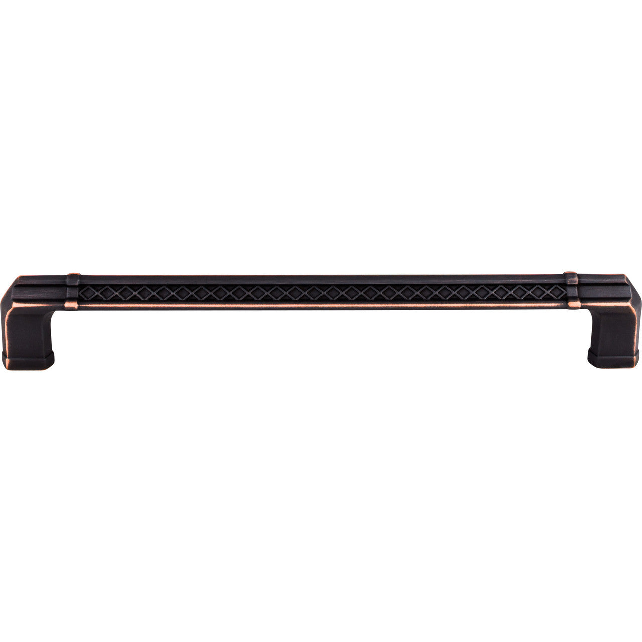 Top Knobs TK209UM: 18" cc Tower Bridge Flat Bar Appliance Pull - Umbrio