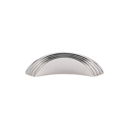 Top Knobs TK212PN: 2" cc Flair Finger Cabinet Knob - Polished Nickel