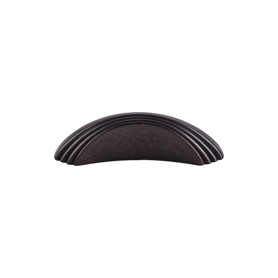 Top Knobs TK212SAB: 2" cc Flair Finger Cabinet Knob - Sable