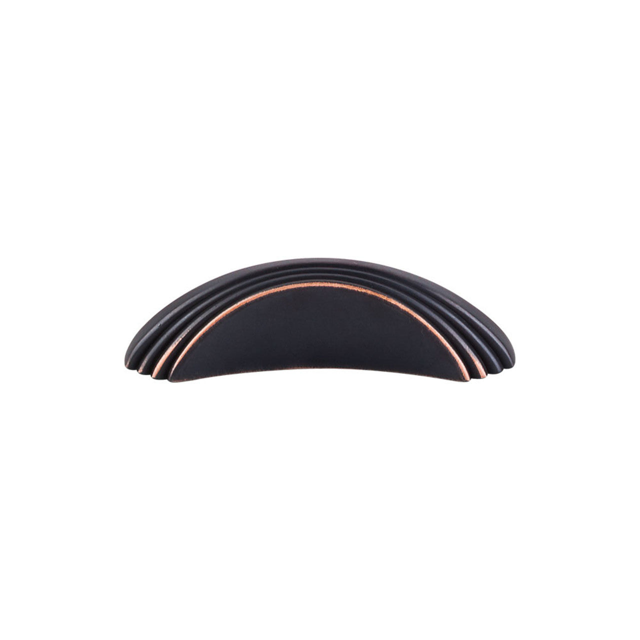 Top Knobs TK212UM: 2" cc Flair Finger Cabinet Knob - Umbrio
