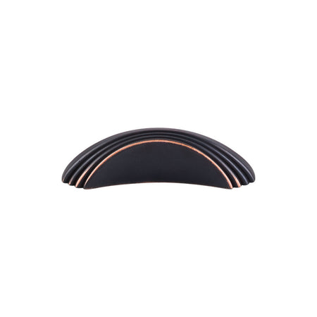Top Knobs TK212UM: 2" cc Flair Finger Cabinet Knob - Umbrio