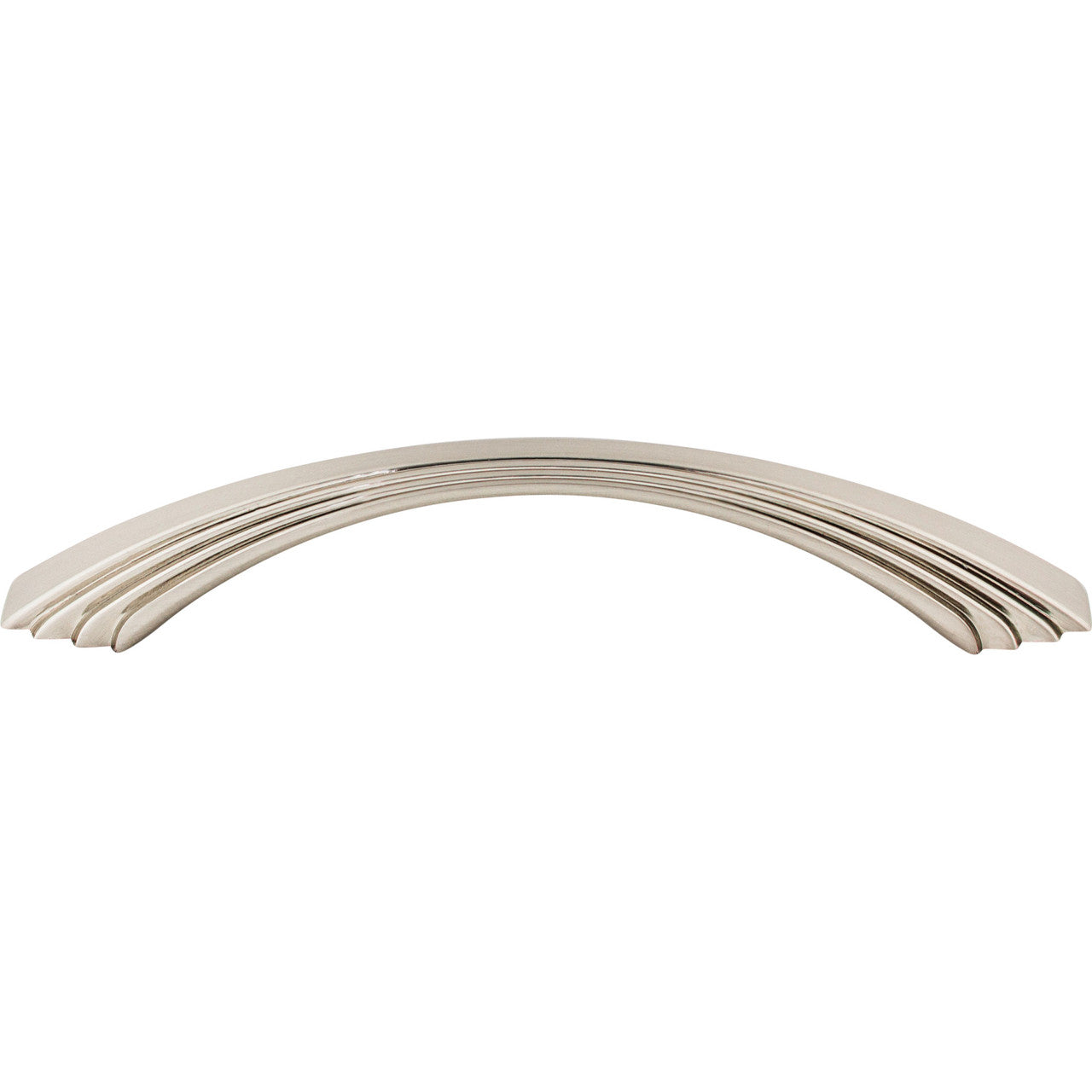 Top Knobs TK213BSN: 5" cc Flair Bow Cabinet Pull - Brushed Satin Nickel