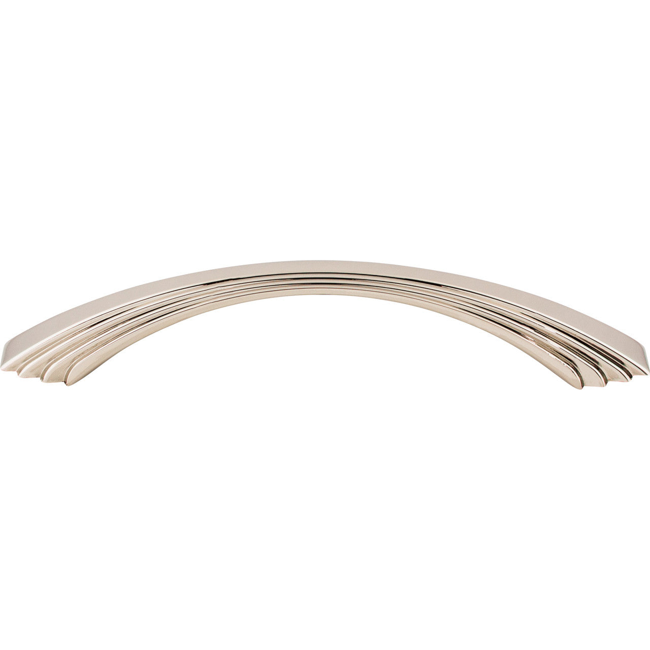 Top Knobs TK213PN: 5" cc Flair Bow Cabinet Pull - Polished Nickel