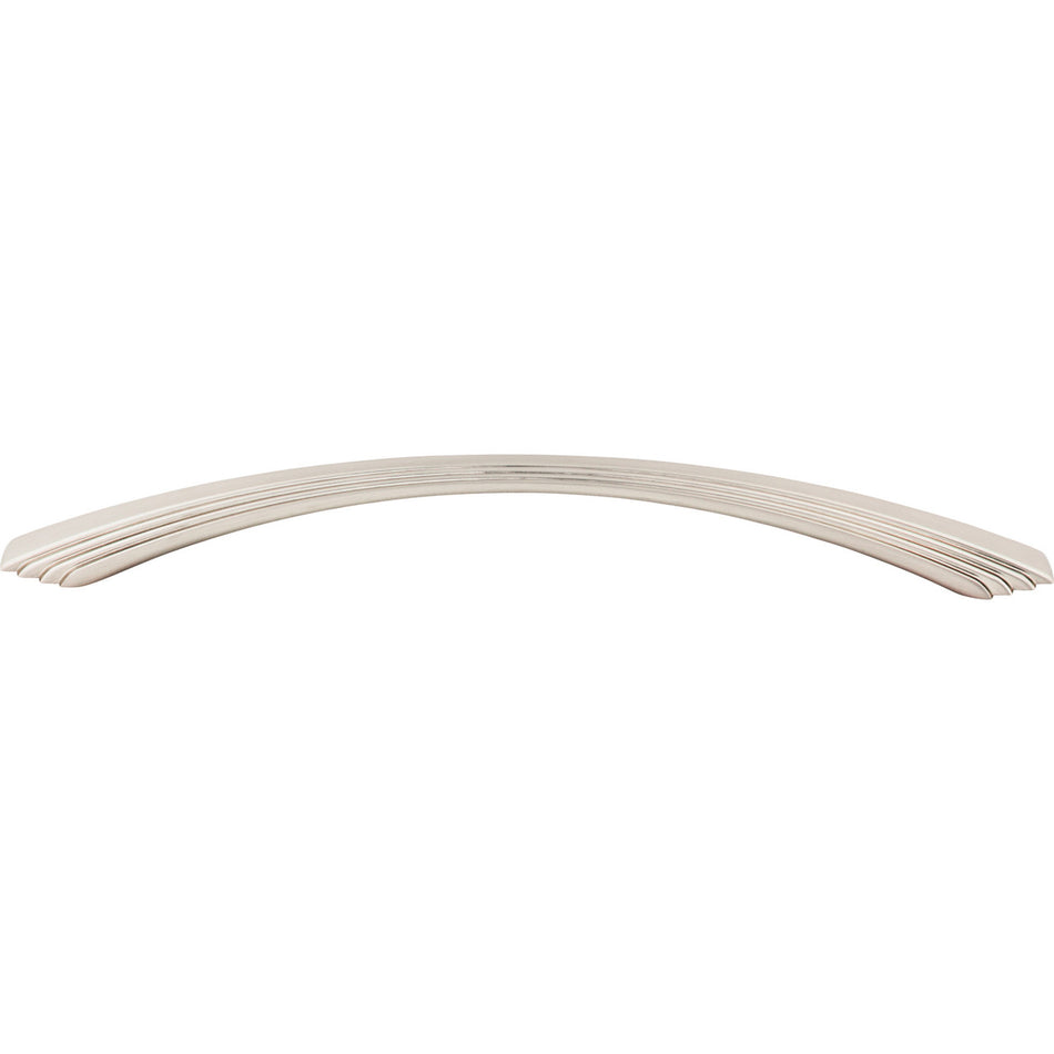 Top Knobs TK214BSN: 9" cc Flair Bow Cabinet Pull - Brushed Satin Nickel