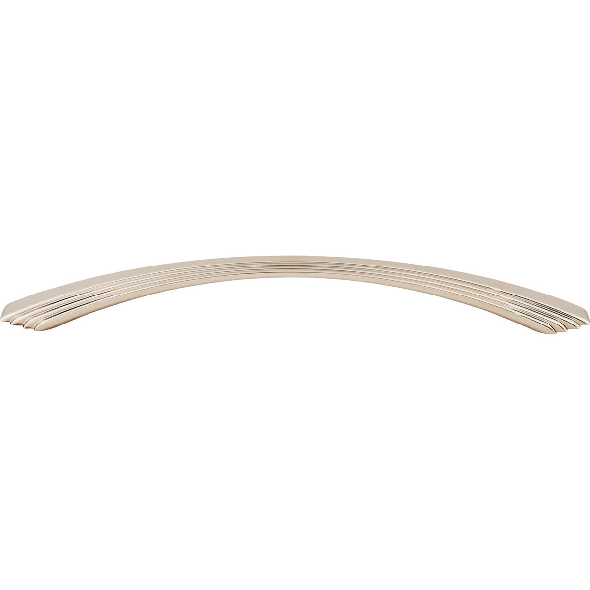 Top Knobs TK214PN: 9" cc Flair Bow Cabinet Pull - Polished Nickel