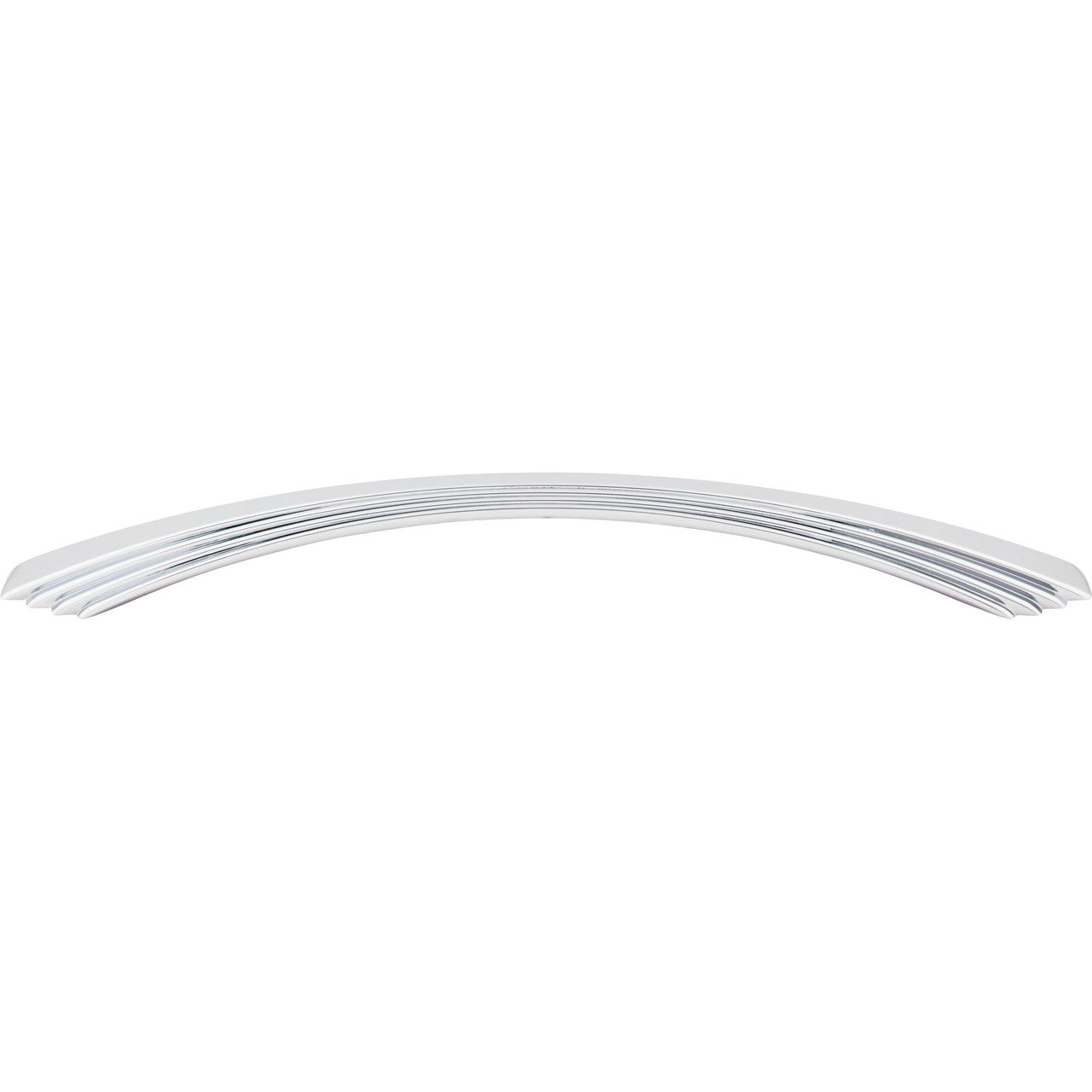 Top Knobs TK215PC: 12" cc Flair Bow Appliance Pull - Polished Chrome