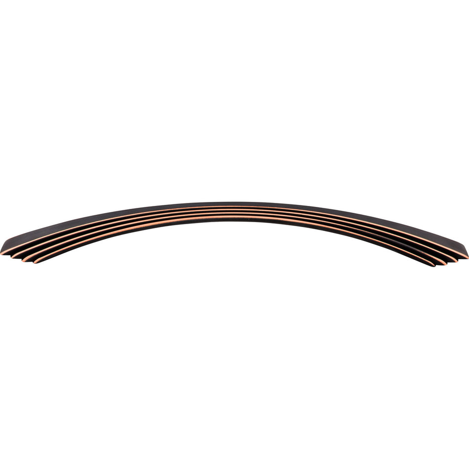 Top Knobs TK215UM: 12" cc Flair Bow Appliance Pull - Umbrio