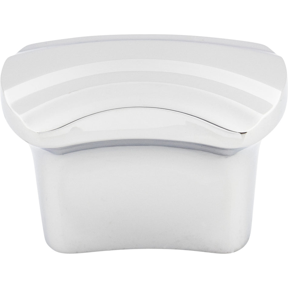 Top Knobs TK220PC: 1-1/2" cc Victoria Falls Rectangle Cabinet Knob - Polished Chrome