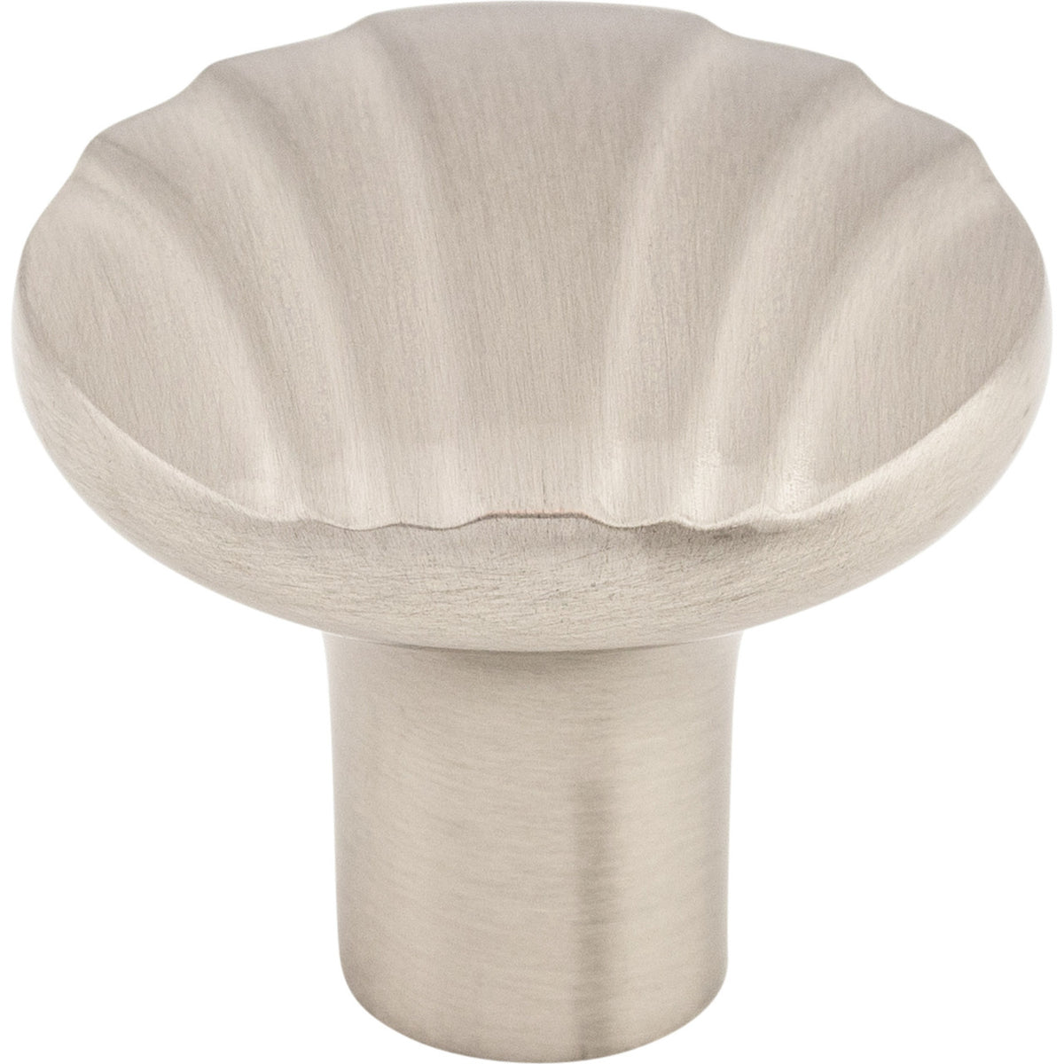 Top Knobs TK221BSN: 1-1/4" Victoria Falls Round Cabinet Knob - Brushed Satin Nickel