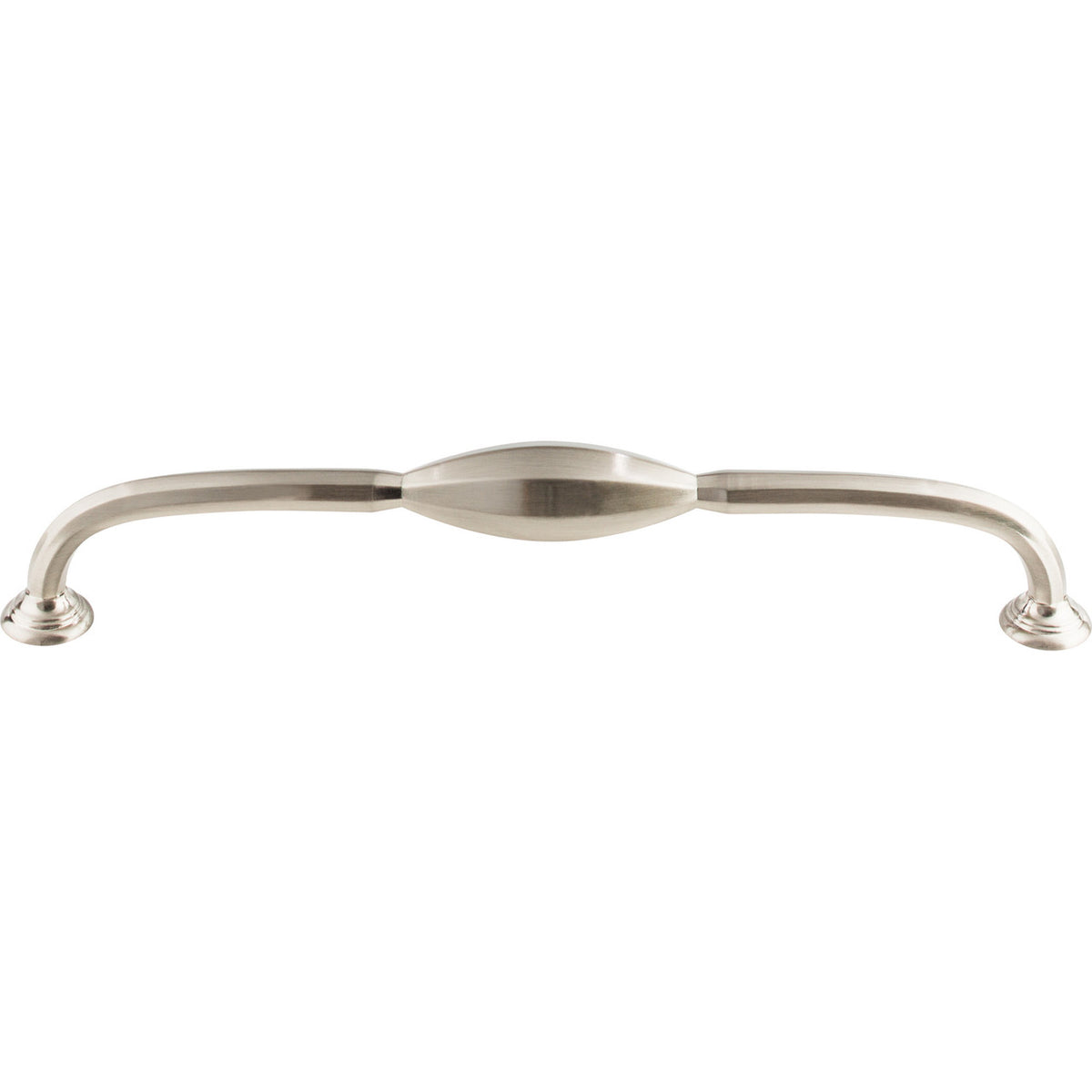 Top Knobs TK233BSN: 8-13/16" cc Chareau D-Handle Cabinet Pull - Brushed Satin Nickel