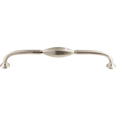 Top Knobs TK233BSN: 8-13/16" cc Chareau D-Handle Cabinet Pull - Brushed Satin Nickel