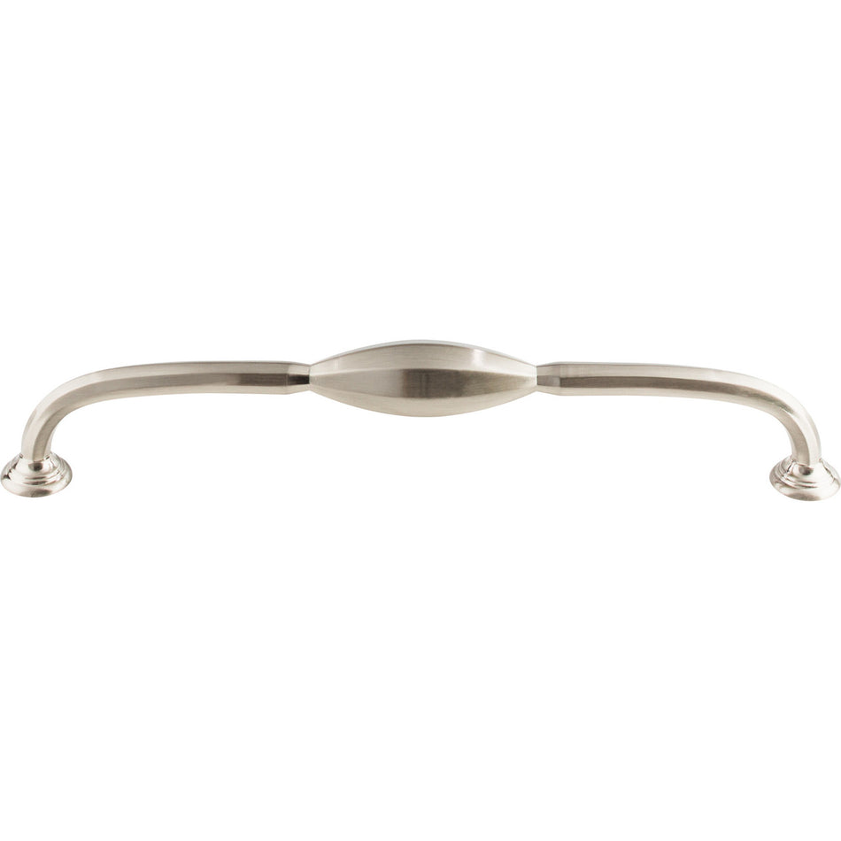 Top Knobs TK233BSN: 8-13/16" cc Chareau D-Handle Cabinet Pull - Brushed Satin Nickel