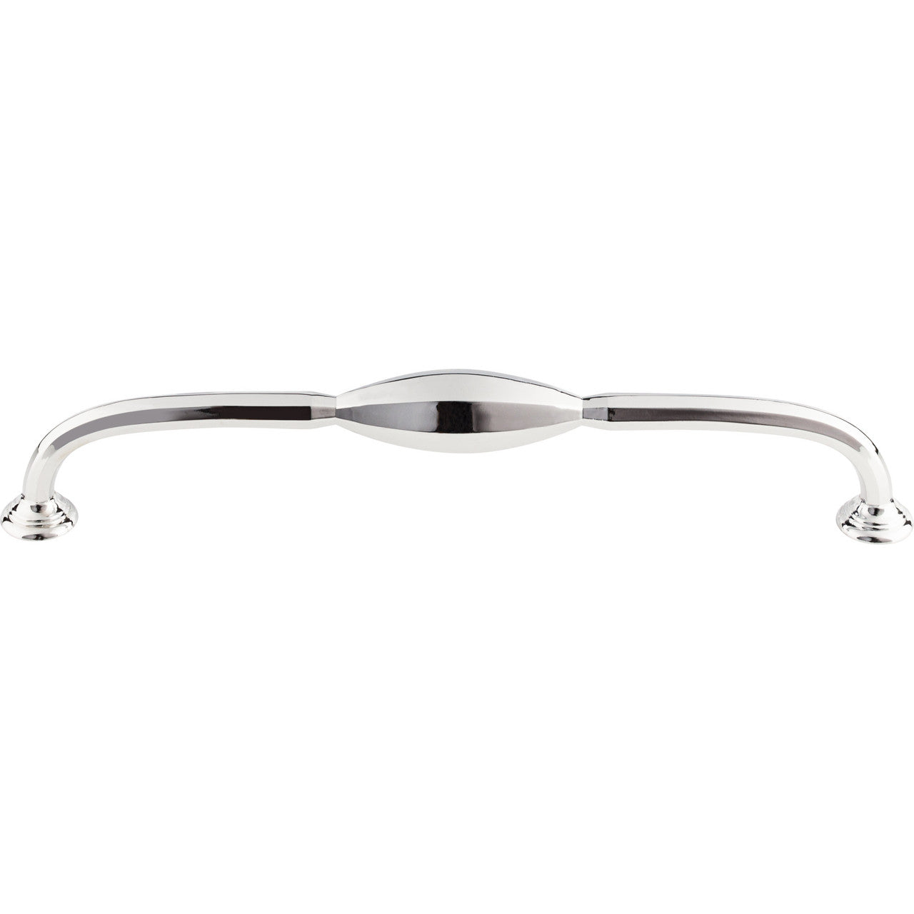 Top Knobs TK233PC: 8-13/16" cc Chareau D-Handle Cabinet Pull - Polished Chrome