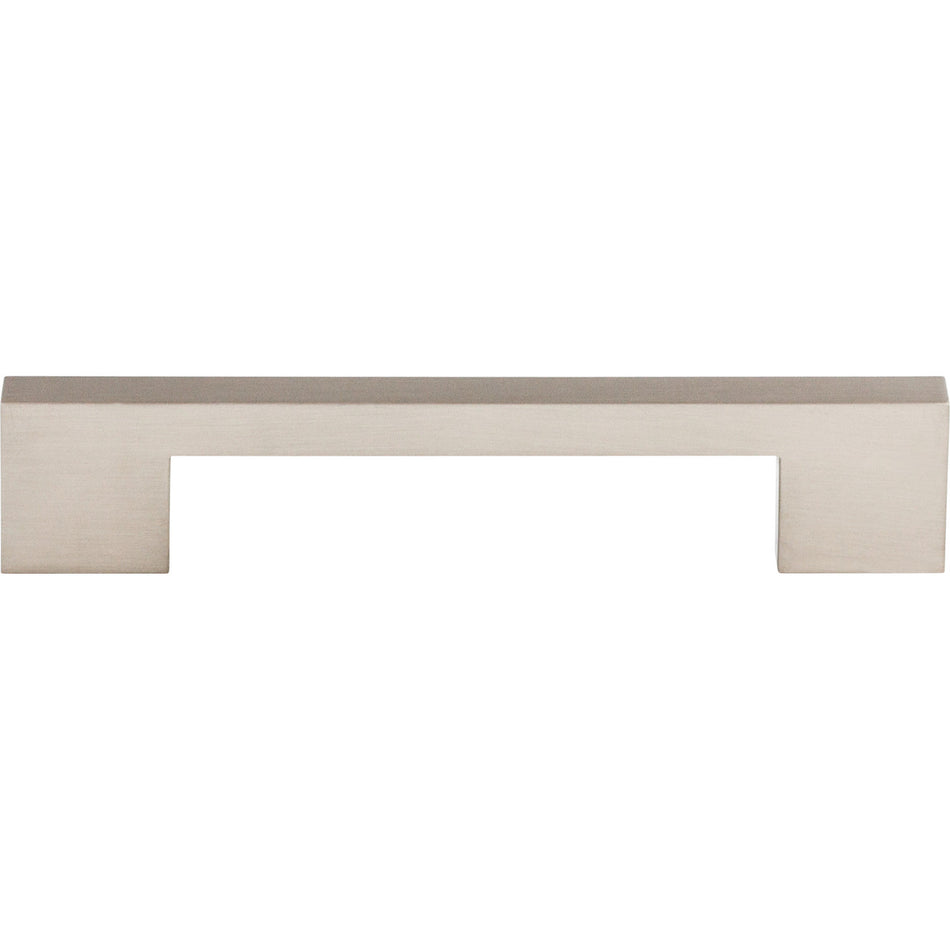 Top Knobs TK23BSN: 5" cc Sanctuary Linear Euro Bar Cabinet Pull - Brushed Satin Nickel