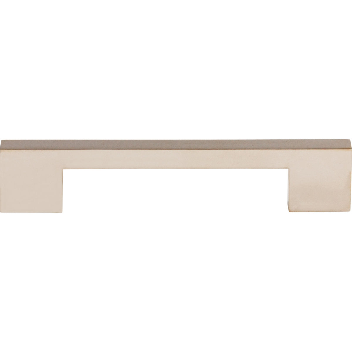 Top Knobs TK23PN: 5" cc Sanctuary Linear Euro Bar Cabinet Pull - Polished Nickel
