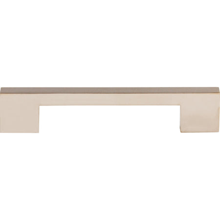 Top Knobs TK23PN: 5" cc Sanctuary Linear Euro Bar Cabinet Pull - Polished Nickel