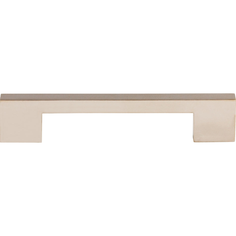 Top Knobs TK23PN: 5" cc Sanctuary Linear Euro Bar Cabinet Pull - Polished Nickel
