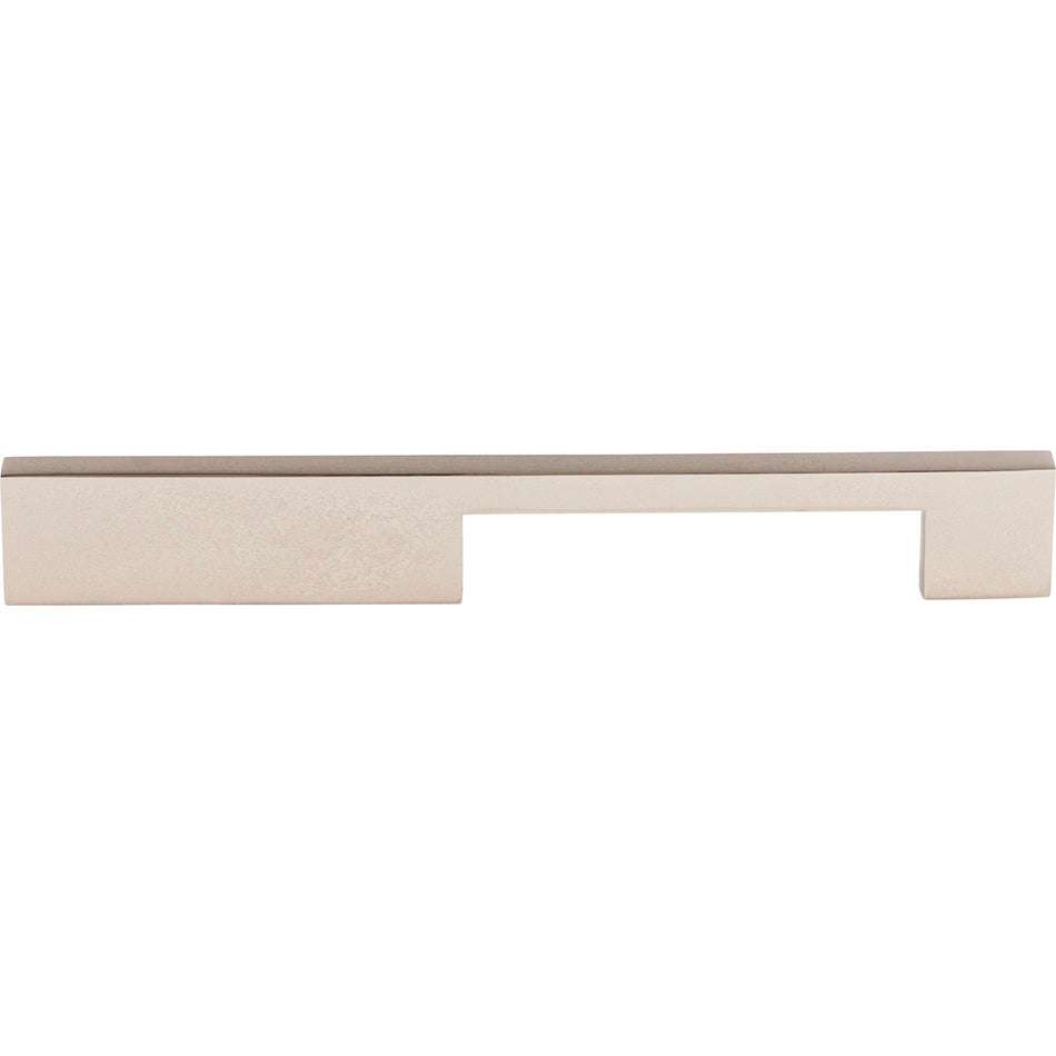 Top Knobs TK24PN: 7" cc Sanctuary Linear Euro Bar Cabinet Pull - Polished Nickel