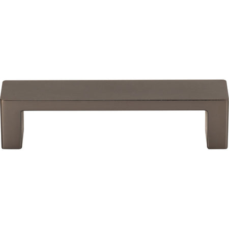 Top Knobs TK250AG: 3-3/4" cc Modern Metro Flat Bar Cabinet Pull - Ash Gray