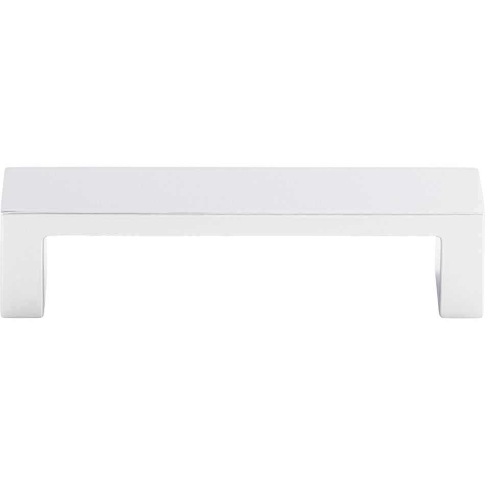 Top Knobs TK250PC: 3-3/4" cc Modern Metro Flat Bar Cabinet Pull - Polished Chrome