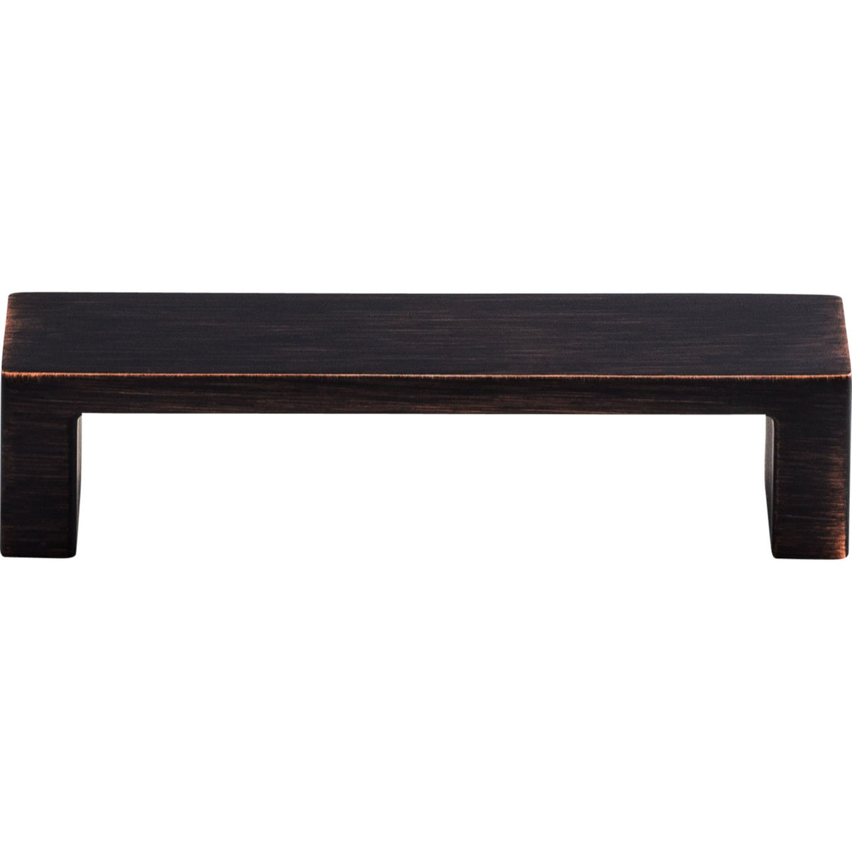 Top Knobs TK250TB: 3-3/4" cc Modern Metro Flat Bar Cabinet Pull - Tuscan Bronze