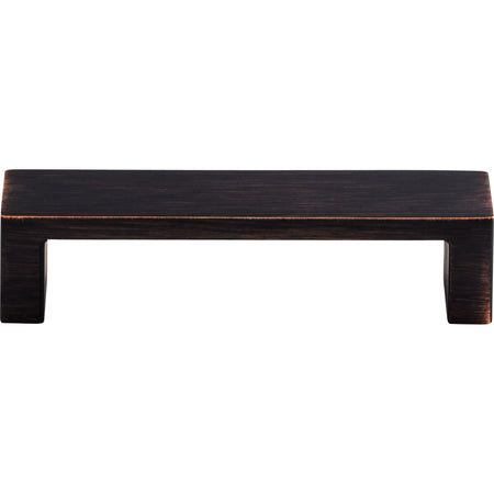 Top Knobs TK250TB: 3-3/4" cc Modern Metro Flat Bar Cabinet Pull - Tuscan Bronze
