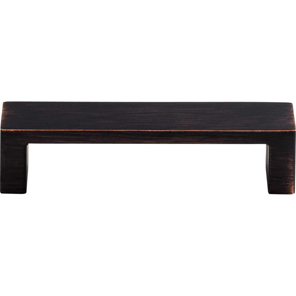 Top Knobs TK250TB: 3-3/4" cc Modern Metro Flat Bar Cabinet Pull - Tuscan Bronze