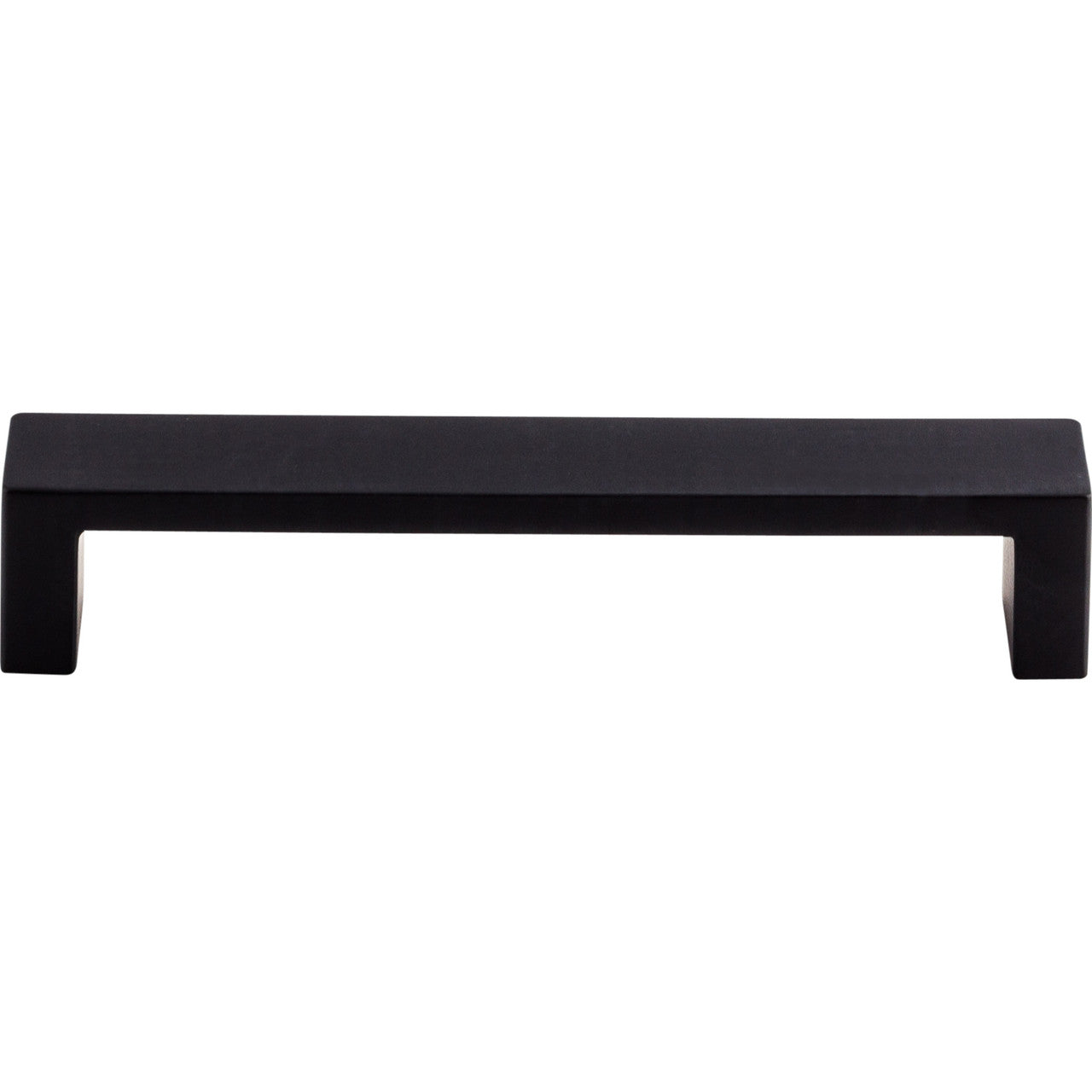 Top Knobs TK251BLK: 5" cc Modern Metro Flat Bar Cabinet Pull - Flat Black