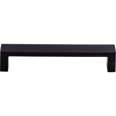 Top Knobs TK251BLK: 5" cc Modern Metro Flat Bar Cabinet Pull - Flat Black