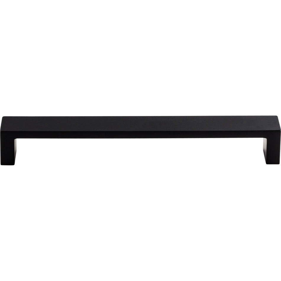 Top Knobs TK252BLK: 7" cc Modern Metro Flat Bar Cabinet Pull - Flat Black