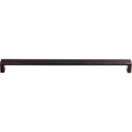 Top Knobs TK253TB: 12" cc Modern Metro Flat Bar Cabinet Pull - Tuscan Bronze