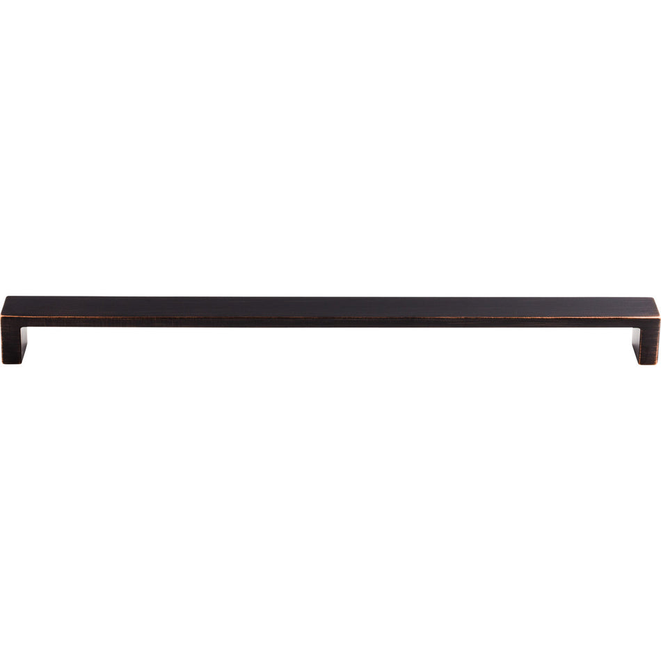 Top Knobs TK253TB: 12" cc Modern Metro Flat Bar Cabinet Pull - Tuscan Bronze