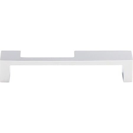 Top Knobs TK259PC: 5" cc Modern Metro Notch Flat Bar Cabinet Pull - Polished Chrome