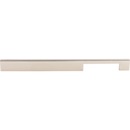 Top Knobs TK25PN: 12" cc Sanctuary Linear Euro Bar Cabinet Pull - Polished Nickel