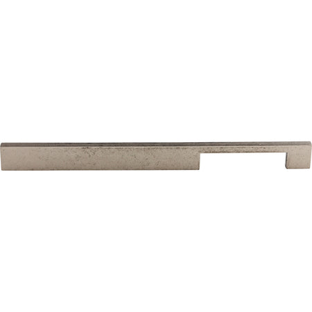 Top Knobs TK25PTA: 12" cc Sanctuary Linear Euro Bar Cabinet Pull - Pewter Antique