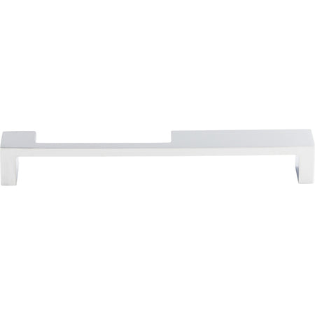 Top Knobs TK260PC: 7" cc Modern Metro Notch Flat Bar Cabinet Pull - Polished Chrome