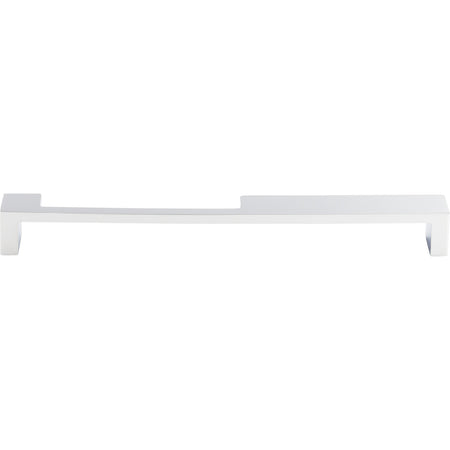 Top Knobs TK261PC: 9" cc Modern Metro Notch Flat Bar Cabinet Pull - Polished Chrome