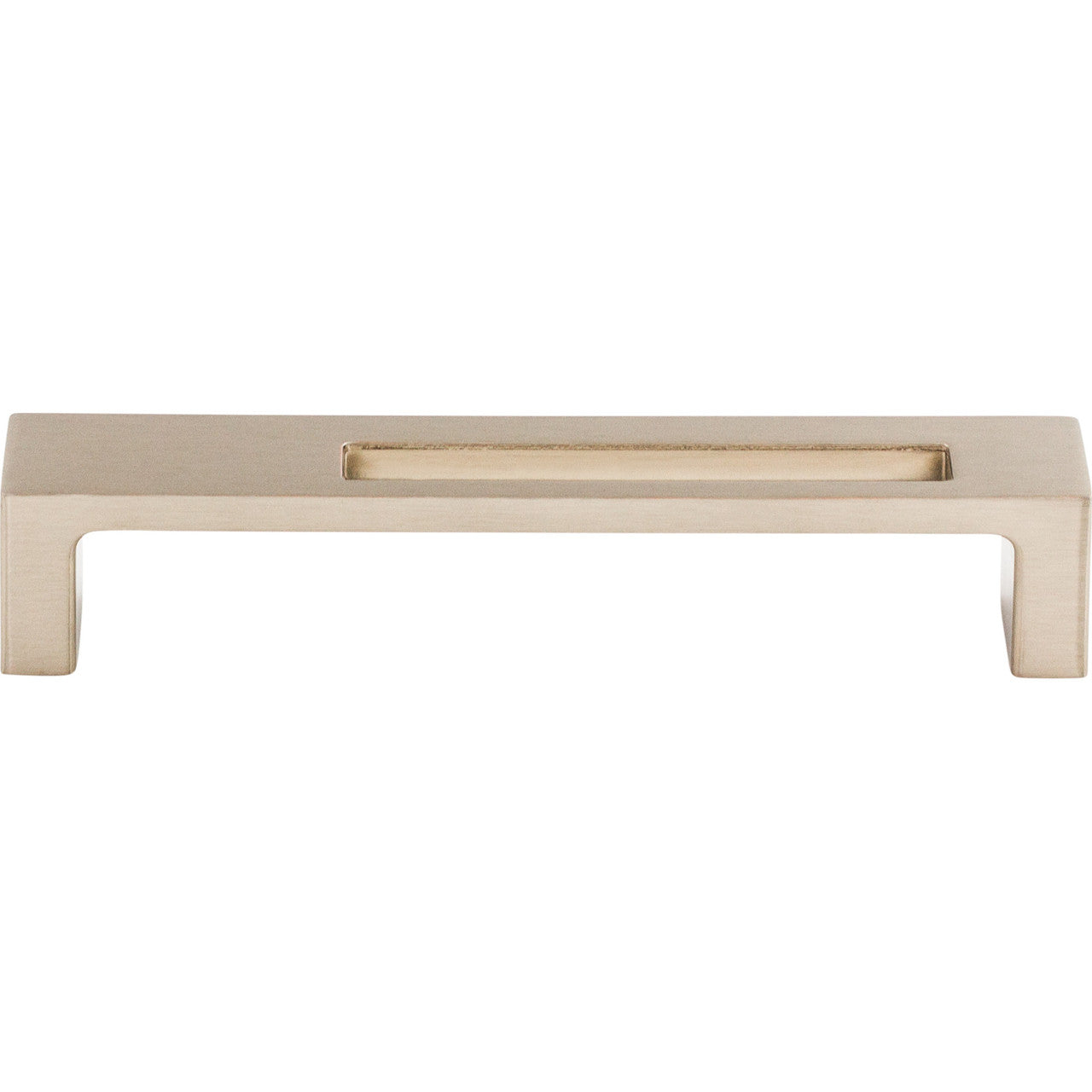 Top Knobs TK266BSN: 5" cc Modern Metro Slot Flat Bar Cabinet Pull - Brushed Satin Nickel