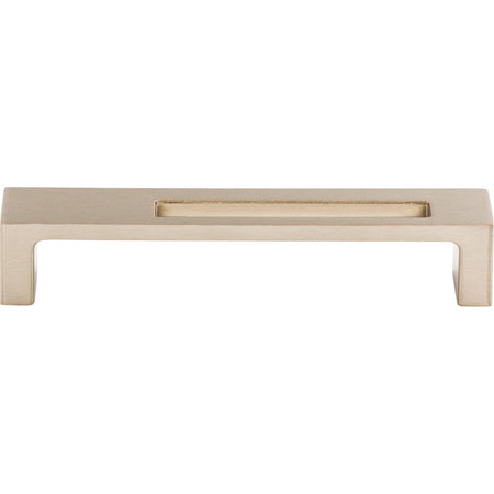 Top Knobs TK266BSN: 5" cc Modern Metro Slot Flat Bar Cabinet Pull - Brushed Satin Nickel