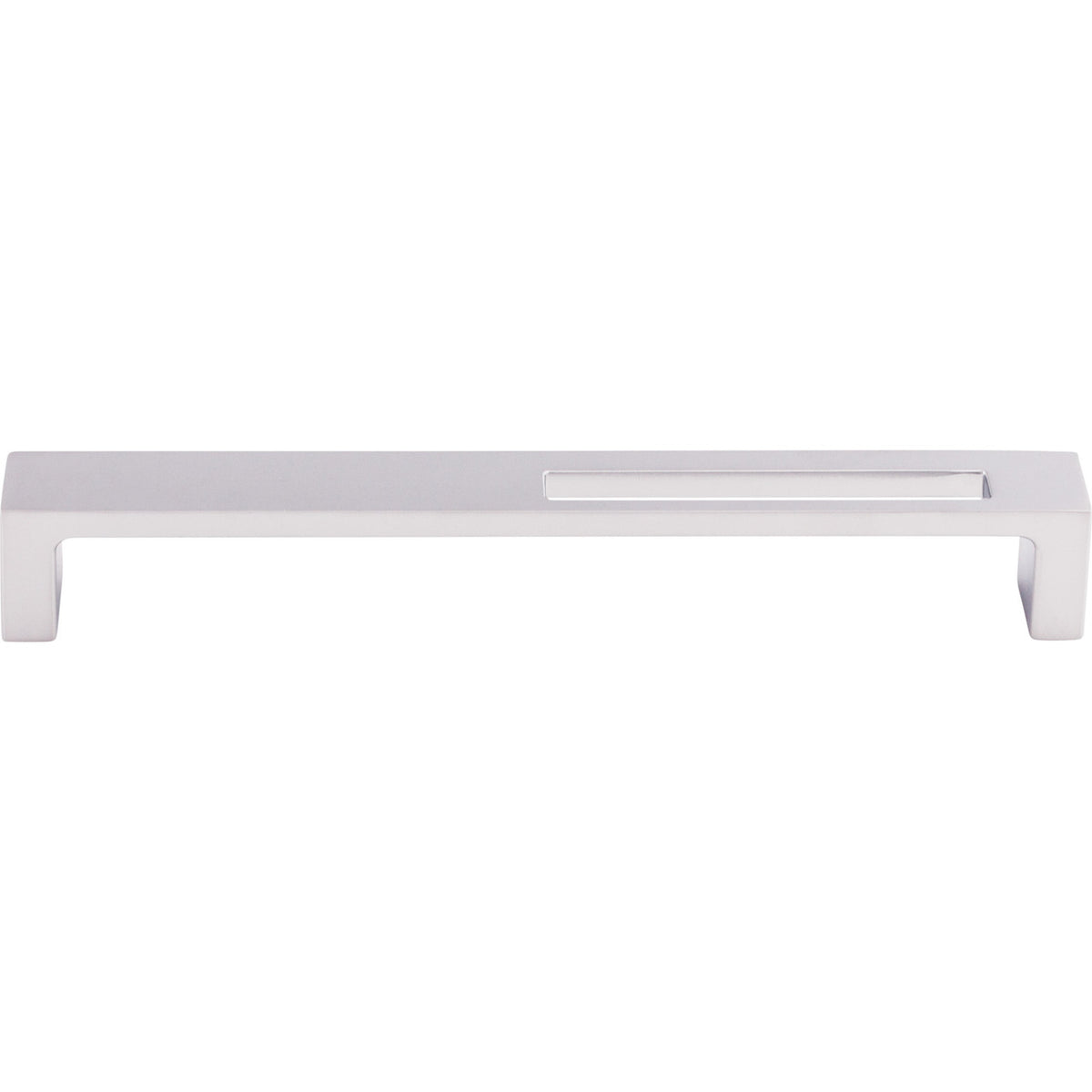 Top Knobs TK267ALU: 7" cc Modern Metro Slot Flat Bar Cabinet Pull - Aluminum