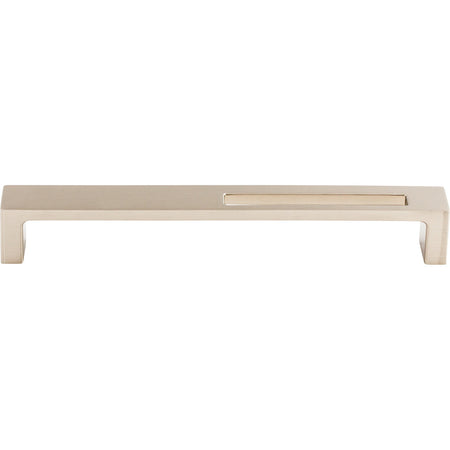 Top Knobs TK267BSN: 7" cc Modern Metro Slot Flat Bar Cabinet Pull - Brushed Satin Nickel