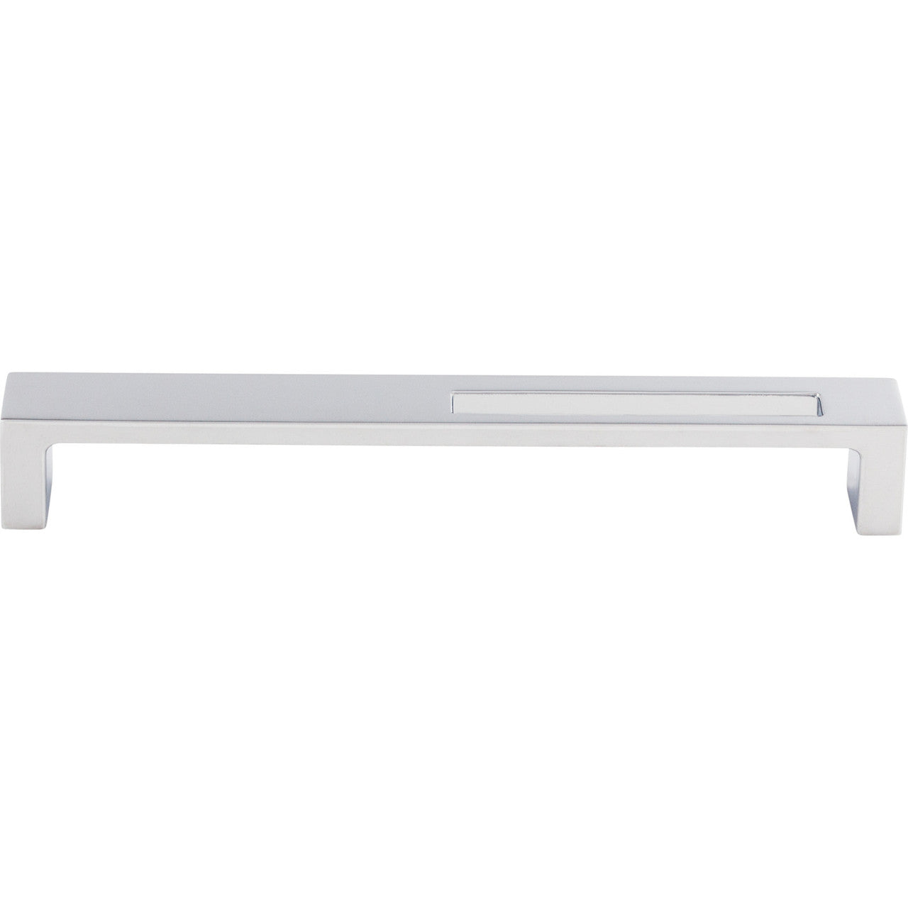 Top Knobs TK267PC: 7" cc Modern Metro Slot Flat Bar Cabinet Pull - Polished Chrome