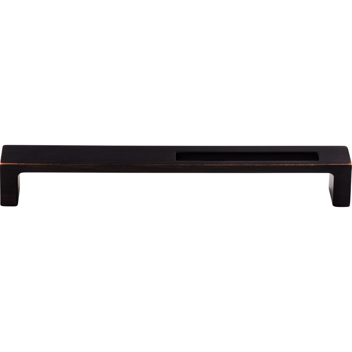 Top Knobs TK267TB: 7" cc Modern Metro Slot Flat Bar Cabinet Pull - Tuscan Bronze