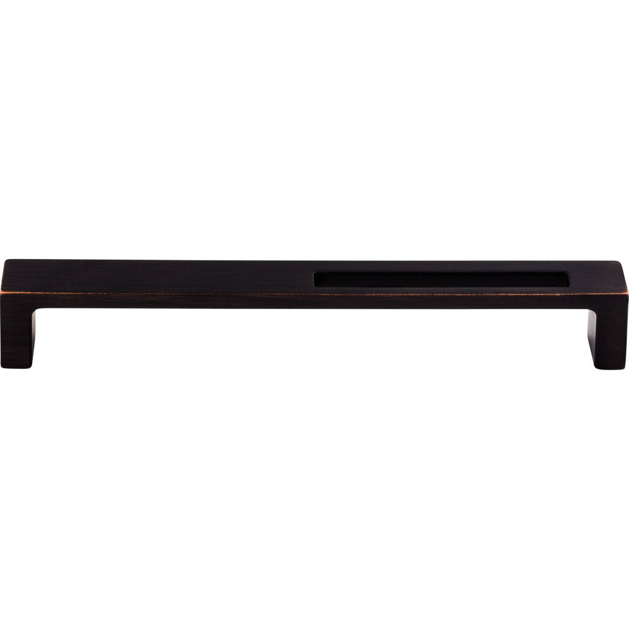 Top Knobs TK267TB: 7" cc Modern Metro Slot Flat Bar Cabinet Pull - Tuscan Bronze