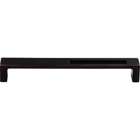 Top Knobs TK267TB: 7" cc Modern Metro Slot Flat Bar Cabinet Pull - Tuscan Bronze