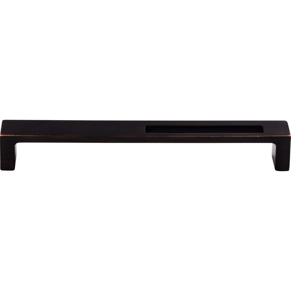 Top Knobs TK267TB: 7" cc Modern Metro Slot Flat Bar Cabinet Pull - Tuscan Bronze